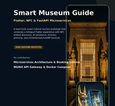 Smart Museum Guide | Flutter, NFC & FastAPI Microservices