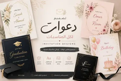 تصميم دعوة زفاف إلكترونية تفاعلية وسينمائية