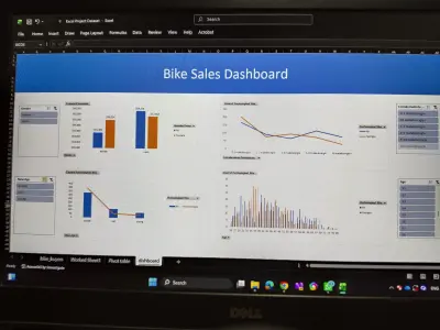 تحليل وDashboard تفاعلي لمبيعات الدراجات - Excel