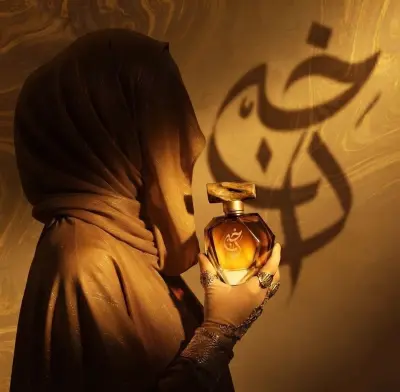 تصميم شعار داخن لعلامة عطور سعودية فاخرة