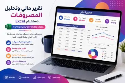 تقرير مالي وتحليل المصروفات باستخدام Excel