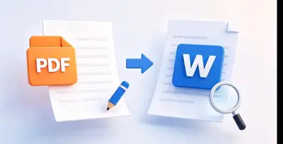 تفريغ ملفات PDF وصور ومسح ضوئي إلى Word