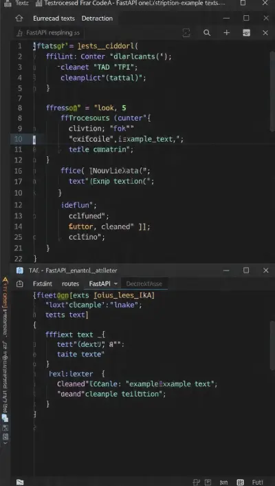 API لمعالجة النصوص العربية والإنجليزية بـ FastAPI