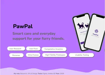 PawPal – تطبيق للعناية بالحيوانات الأليفة