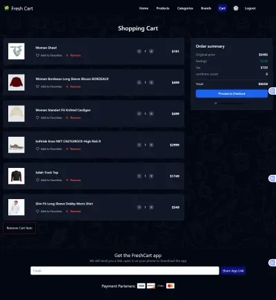 E-Commerce Web Application | متجر إلكتروني متكامل