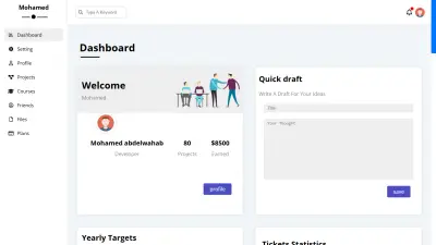 Dashboard / Learning Management System