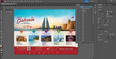 تصميم بروشور سياحي احترافي لمملكة البحرين