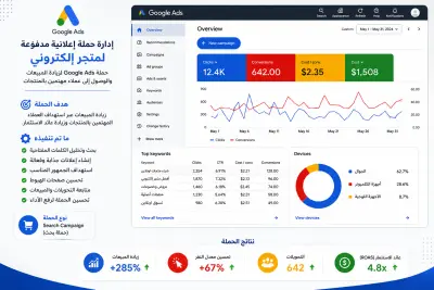 حملة Google Ads لزيادة العملاء المحتملين لخدمة محلية