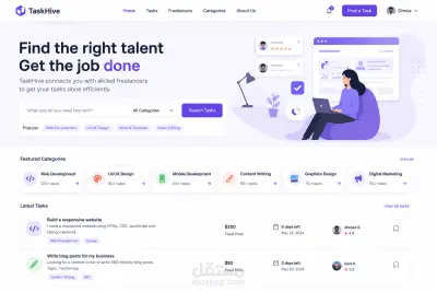TaskHive – Freelance Marketplace Web Application