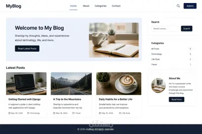 Blog Web Application باستخدام Python وDjango