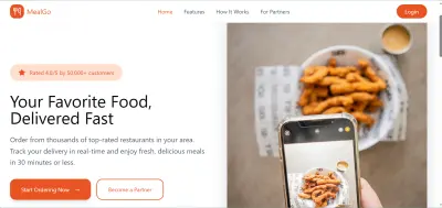 food delivery web with blockchain