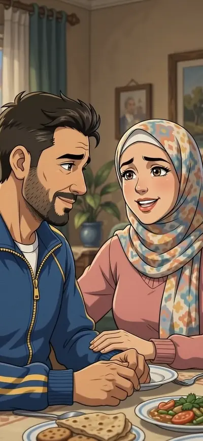 فيديو أهمية الزوجة في مساندة زوجها بالذكاء الاصطناعي