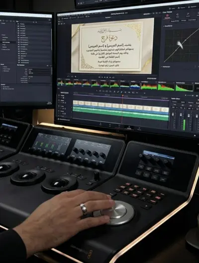 تصميم فيديو دعوة زفاف إلكترونية