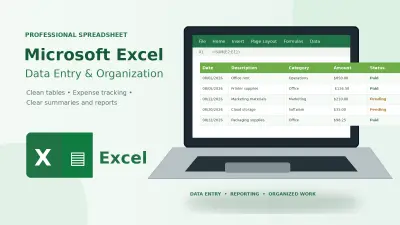 إعداد وتنظيم ملف متابعة المصروفات والموازنة على Excel