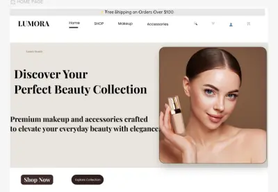 LUMORA Beauty Store – UI/UX Design