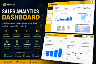 تحليل المبيعات وبناء Dashboard تفاعلية باستخدام SQL وPower BI