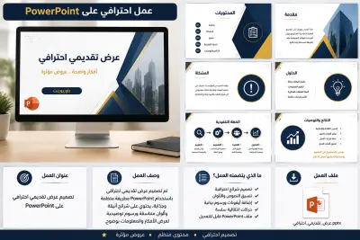عرض تقديمي احترافي باستخدام PowerPoint