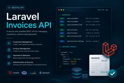 REST API لإدارة العملاء والفواتير باستخدام Laravel