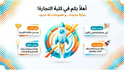 بوربوينت احترافي عن الترحيب بالطلاب الجدد