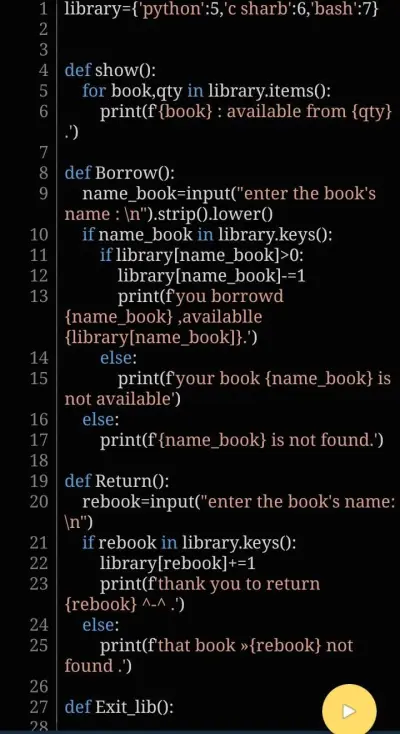 نظام إدارة مكتبة بلغة Python (OOP) - Console Application
