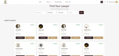 تطوير منصة LawBridge للخدمات القانونية باستخدام MERN Stack