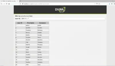 استخراج بيانات قاعدة البيانات المخفية بطريقة "الحقن الأعمى" (Blind SQL Injection) في بيئة DVWA.