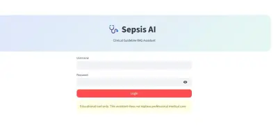 Sepsis Medical RAG Assistant