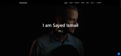 موقع Portfolio شخصي للمطورين — Responsive Web Design