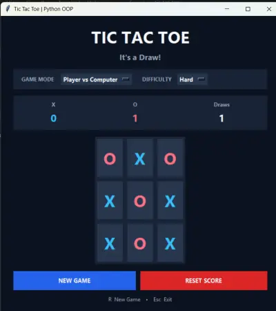 Tic Tac Toe Game with AI Opponent