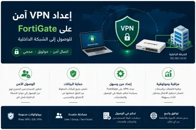 صورة العمل إعداد VPN آمن على FortiGate للوصول إلى الشبكة الداخلية