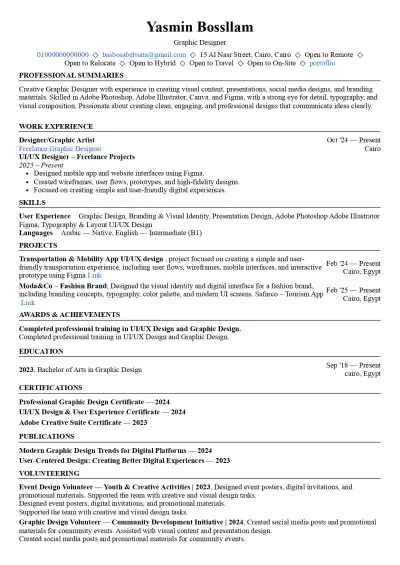 CV / Resume Design