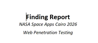 Web Penetration Testing NASA Space Apps Cairo 2026
