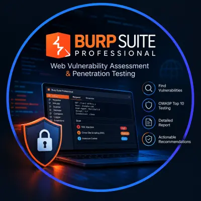 فحص أمان المواقع واكتشاف الثغرات باستخدام Burp Suite Professional