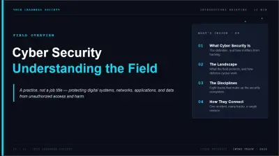 presentation of intro to CyberSecurity