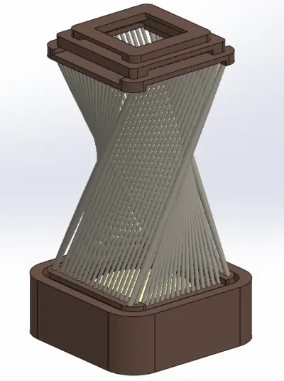Decorative Table Lamp – 3D Printable Product Design
