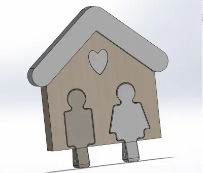 Wall-Mounted Key Holder – Custom 3D Printable Design