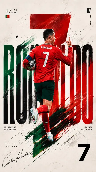 Cristiano Ronaldo - Dynamic Sports Poster Design