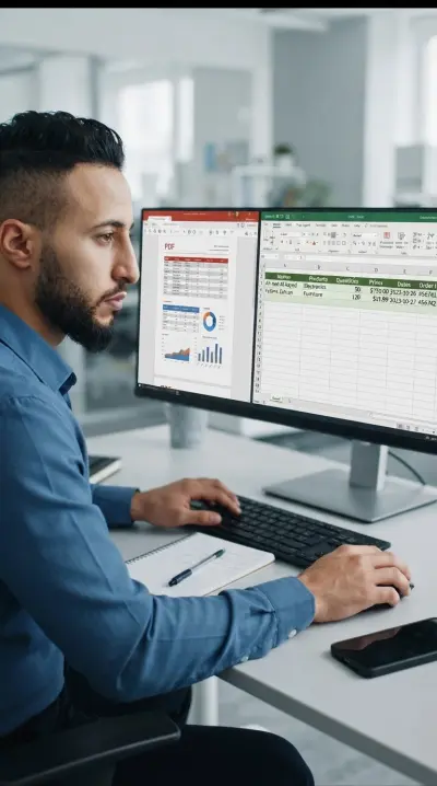 إدخال البيانات وتنسيق وتحويل الملفات