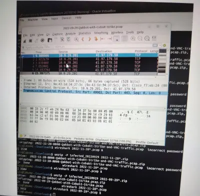 Cybersecurity Incident Analysis - Wireshark