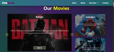 CineVerse — منصة لمشاهدة الأفلام والاشتراك