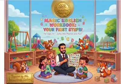 كتاب تعليم حروف اللغة الإنجليزية للأطفال من عمر 4 سنوات