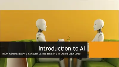 عرض تقديمى يتناول مقدمة عن الذكاء الإصطناعي Introduction to AI