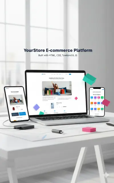 متجر إلكتروني متكامل بتجربة مستخدم عصرية