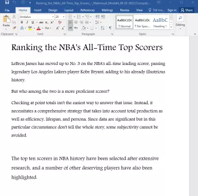 مقال كامل عن ال NBA