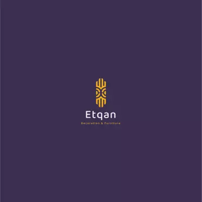 شعار شركة ديكور وأثاث.
