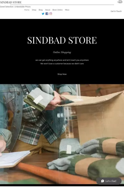 موقع sindbad.store