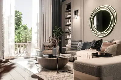 تصميم غرفة معيشة عصرية راقية