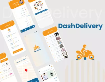 Case Study for DashDelivery || Mobile App || UI/UX