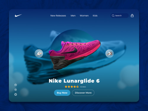 Nike Landing Page design