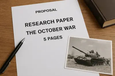 📝 مقترح بحث (Proposal) عن حرب أكتوبر